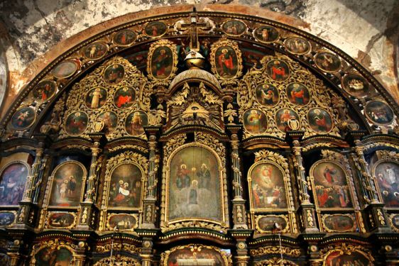 A siklósi szerb templom ikonosztáza